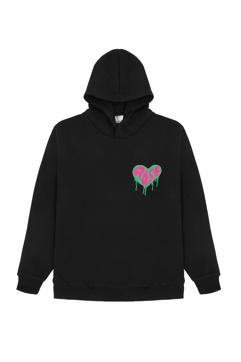 ROSE LONDON DRIPPY HEART HOODIE - Rose London