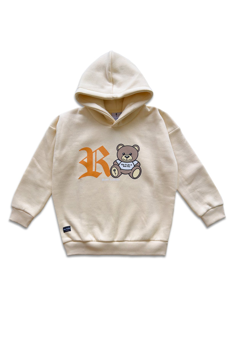 Rose London Kid Teddy Bear Print Hoodie - Rose London