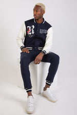 FLOURISH VARSITY JOGGER - NAVY